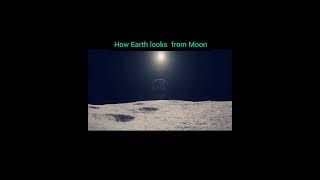 How Earth looks from Moon Earth Moon scientificknowledge [upl. by Raynold]