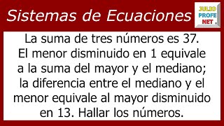 SISTEMAS DE ECUACIONES LINEALES 3×3  Problema 1 [upl. by Harehs]