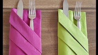 Christmas Napkin Folding Ideas [upl. by Eiluj31]