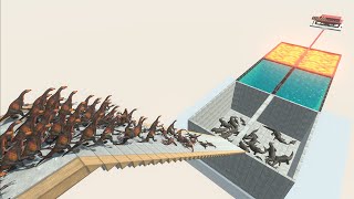 Purussaurus Water and Lava  Who Can Survive  Animal Revolt Battle Simulator [upl. by Zerla]