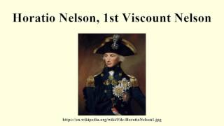 Horatio Nelson 1st Viscount Nelson [upl. by Zindman713]