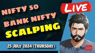 Live Trading Nifty 50 Bank Nifty Options  25 July 2024  Nifty Trap Trading Live  TRADECRAFT [upl. by Bosson384]