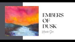 Abstract Landscape Sketchbook Adventure Painting Embers Of Dusk [upl. by Nameerf271]