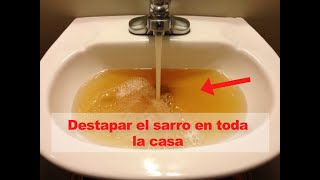 ¿Como destapar cañerias llenas de sarro Recuperación de flujo de agua [upl. by Ikik]