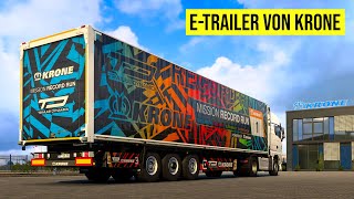 Die neuen ETrailer von Krone  Aufträge und Testfahrt ETS2 [upl. by Salot]