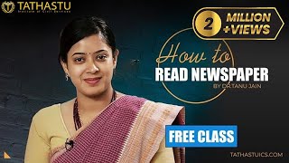 How to Read Hindu Newspaper by Dr Tanu Jain  TathastuICS [upl. by Nodnart]