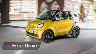 2016 Smart ForTwo Cabrio first drive review [upl. by Alih]