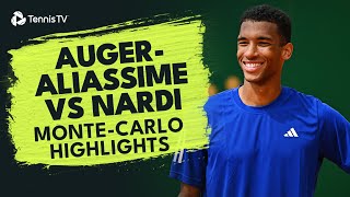 AugerAliassime Kicks Off MonteCarlo Campaign vs Nardi ⚡️  MonteCarlo 2024 Highlights [upl. by Vijar808]