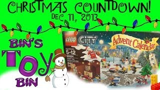 2013 Christmas Countdown Day 11 Lego Advent Calendar  Dec 11 2013 by Bins Toy Bin [upl. by Aroel]