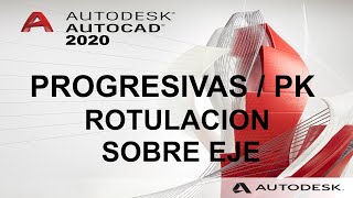 Autocad Lisp rotular progresivas pk sobre eje 4 formas distintas [upl. by Skylar]