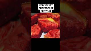 Decadent Red Velvet Cheesecake Brownies Recipe The Ultimate Dessert Mashup baking recipe shorts [upl. by Raul]