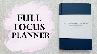 FULL FOCUS PLANNER WALK THROUGH [upl. by Bertelli]