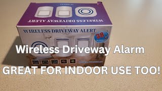 Wireless Driveway Alarm Great For Indoor Use Too [upl. by Anirtak]