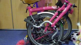 Brompton Folding Bike handlebars explained [upl. by Aihsotal]