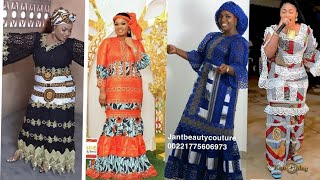 200 modèles de quotGrand Dakarquotmodèles Sénégalais de robes en pagne brodéMaxi dress Ankara styles [upl. by Hairim]