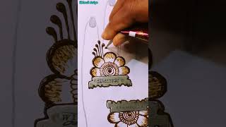 Mehndi design using blade shorts mehndidesign video viraI trending [upl. by Anitnamaid144]