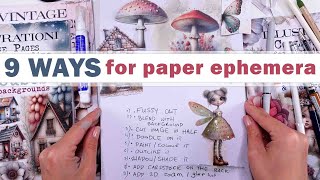 9 IDEAS  What can we do with PAPER FOCAL POINTS from Collage Books [upl. by Eveleen178]