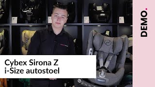 Cybex Sirona Z iSize autostoel  Demo [upl. by Nolyak373]