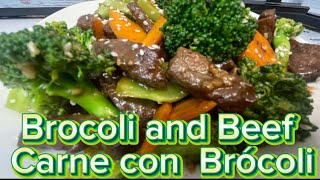 Como hacer carne con Brócoli Broccoli and Beef [upl. by Odnalor]