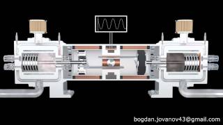 Free Piston Four Stroke Linear Engine With Generator [upl. by Akieluz]