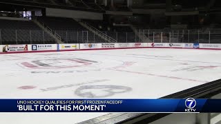 Built for this moment Brothers on UNO hockey team make history at Frozen Faceoff in their home [upl. by Htor908]