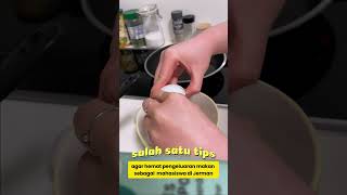 Tips makan hemat untuk mahasiswa di Jerman💯 kuliahdijerman ausbildung jerman foryou foryoupage [upl. by Yentruocal]