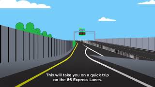 How to hop on the 495 Express Lanes from eastbound I66 [upl. by Lrem]