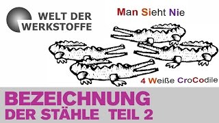 Die Welt der Werkstoffe Bezeichnung der Stähle Teil 2 [upl. by Sucirdor537]