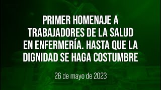 🔴Primer homenaje a trabajadores de la salud en la enfermería [upl. by Derward]