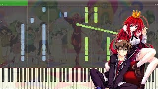 Oppai Dragon  High School DxD Hero  ハイスクールDxD HERO Piano Tutorial  Midi  Sheet [upl. by Eynaffit854]