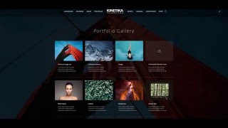 Kinetika  Creating Portfolio Galleries  Default  Filterable amp Ajax [upl. by Sugihara]