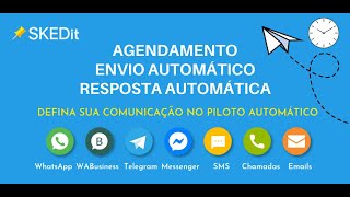 PT SKEDit Scheduling App  Agendamento Envio Automático Resposta Automática [upl. by Aztinay811]