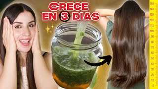 CRECE TU PELO EN 3 DÍAS CON SÓLO 2 INGREDIENTES POTENTES [upl. by Yenattirb]