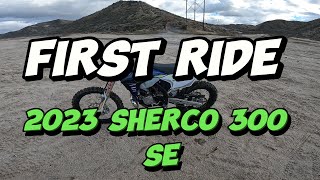 2023 Sherco 300 SE  1st Ride  Initial Impressions [upl. by Odlonyer666]