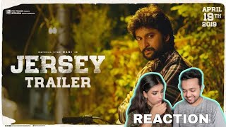 JERSEY Trailer  NANI  SHRADHA SRINATH COUPLE REACTION  BOYFRIEND GIRLFRIEND REACTION [upl. by Ecinahc]