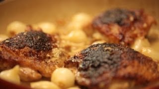 Braised Chicken Thighs Recipe  KIN EATS [upl. by Atir]