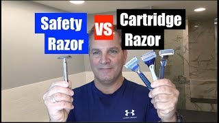 Safety vs Cartridge RazorWhich is BetterGeof [upl. by Kimbra699]