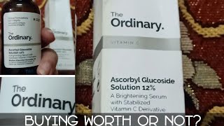 The Ordinary ascorbyl glucoside solution 12 How to useoily or dry skin [upl. by Irec801]