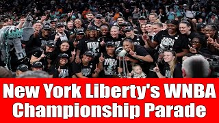 Epic NYC Parade Celebrates Libertys Historic WNBA Championship Victory [upl. by Anikas]