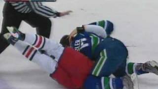 RJ Umberger vs Ryan Kesler Jan 18 2009 [upl. by Scrope721]