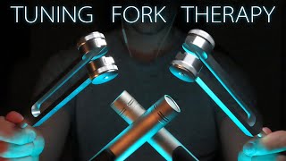 ASMR POWERFUL TUNING FORK VIBRATIONS  Low Hums for Deep Sleep No Talking [upl. by Tybald]