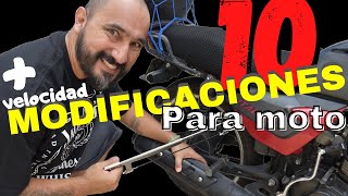 🚨 91 Modificaciones para MOTOS que quotaumentaranquot la Velocidad 🏍💨 cuales funcionan y cuales no [upl. by Ardell]