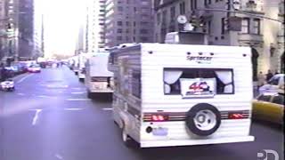 Historic Footage Mitzvah Tank Parade  Yud Shevat 5750 [upl. by Ytte]