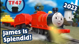 New Thomas Talking All Engines Go James 2023 Review James Is Splendid TF47 Model Review For Adults [upl. by Nnylkcaj]