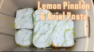 Lemon Pinalen 🍋 Ariel Powder Paste 🫧 Sponge Squeezing 🧽 Sudsy Rinsing 💦 [upl. by Minoru531]