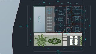 AutoCADDrawing a Floor plan for beginners to intermediate With Template [upl. by Stevens]