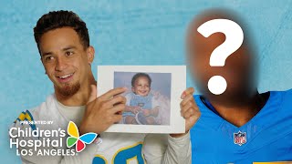 NFL Pros Guess Teammates Baby Pic  LA Chargers [upl. by Pentheas]