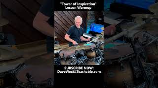 Dave Weckl Warmup for quotTower of Inspirationquot Lesson drumlesson daveweckl davewecklonlineschool [upl. by Risser46]