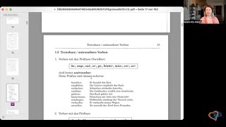 DEUTSCHE VERBEN TRENNBAR UNTRENNBAR ODER BEIDES  B2C1GRAMMATIK daf deutscheverben [upl. by Nauqe]