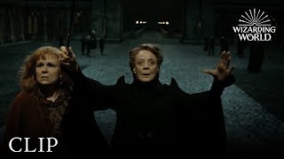 Professor McGonagall Protects Hogwarts  Harry Potter and the Deathly Hallows Pt 2 [upl. by Ormond]